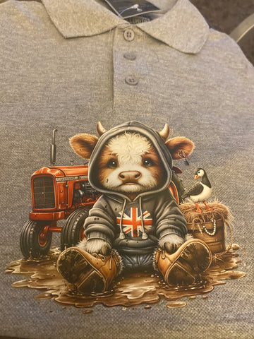 Kids Red Tractor British design  Polo Shirts