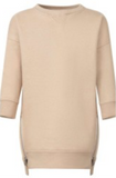Sheep girls Crew Neck Fleece Sweatshirt Dress