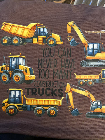 Boys Construction / trucks long sleeve top