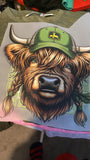 Highland cow Navy Shopper bag in Four designs