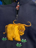 Highland cow  kids & Adults Matching  Tops .. Overjacket