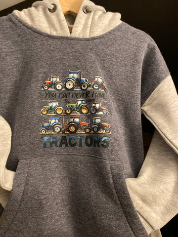 tractors Children’s Contrast Hoodie