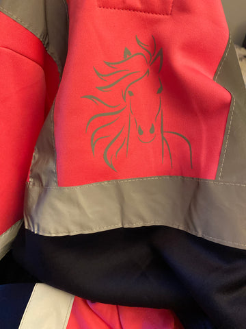 Girls horse   High Vis Hoodie