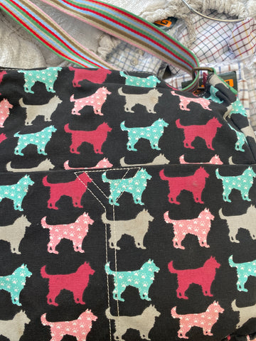 Dog canvas  Across the Body bag
