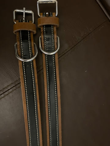 Leather terrier dog collar