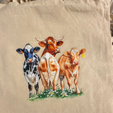 Cow Tote Shopping Bags