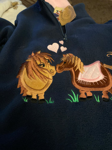 Pony Love girls Fleece top