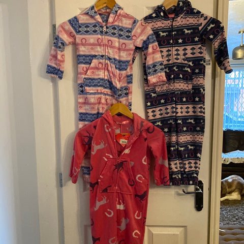 Horse Fleece Onesie only age  3-4
