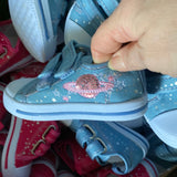 Canvas sparkly stars shoes