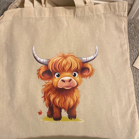 Cow Tote Shopping Bags