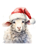 Sheep , lamb & collie kids Christmas Children’s Contrast Blue / Grey Hoodie special offer