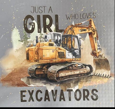 Just a girl who loves excavator Hoodie