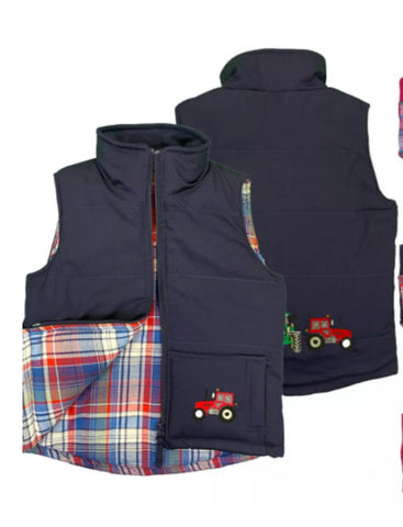 Tractors Padded waistcoat / Gilet for boys & girls