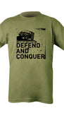 Landrover Defend and Conquer Adults T-shirt