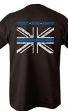 Police Thin Blue Line Adults T shirt