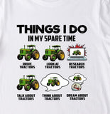 Adult’s & kids Things i do “ Green Tractors design Hoodies