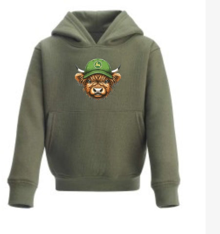 John Deere Cow kids & adults Hoodies