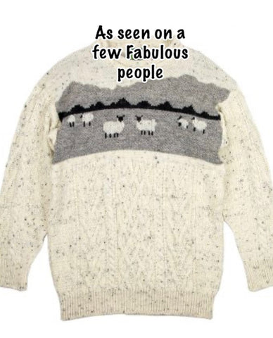 Adults Sheep Aran Jumper