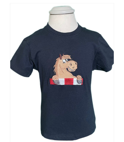 Horse Jump Appliqué T Shirt