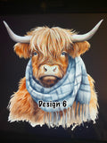 Highland  Cow Adults Hoodies