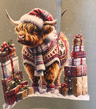 Highland  Cow chritmas Adults Hoodies