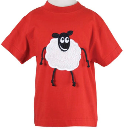 Sheep kids Appliqué T Shirt