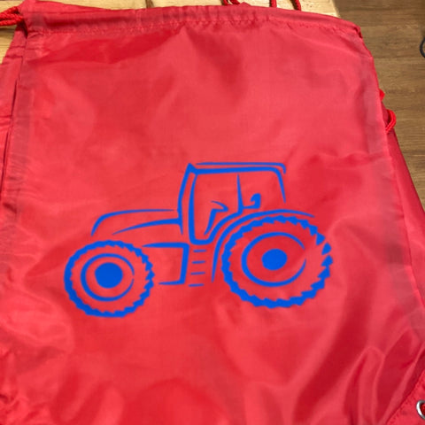 Backpack Blue  Tractor