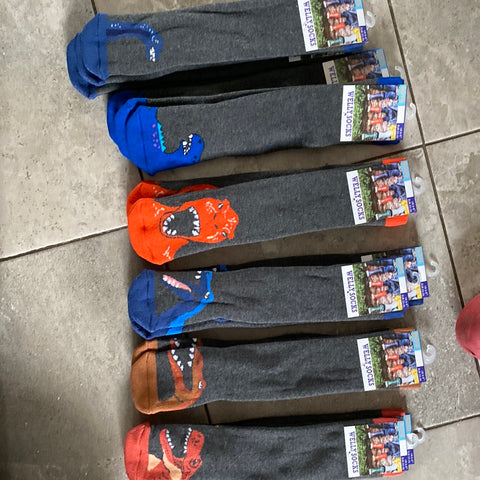Dino kids wellington boot socks