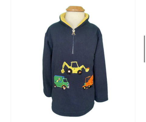 Digger / Excavator kids  Fleece