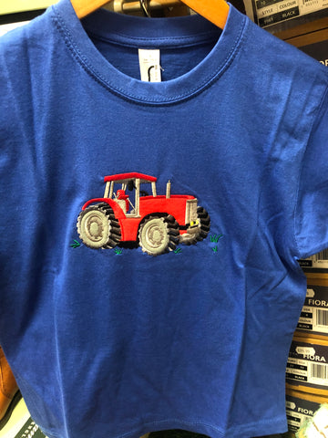 Red Tractor appliqué T shirt