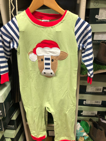 Baby Christmas Cow suit