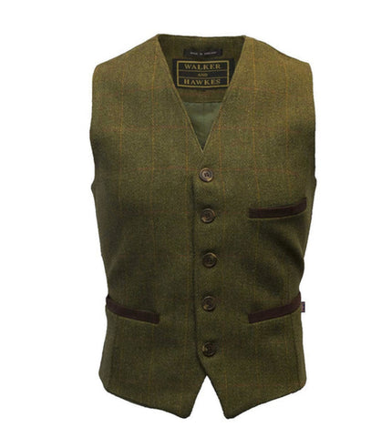 Mens Formal Tweed Waistcoat