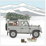 Landrover , sheep , cows , dogs Christmas Cards