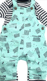 Farm Dungarees Baby Set