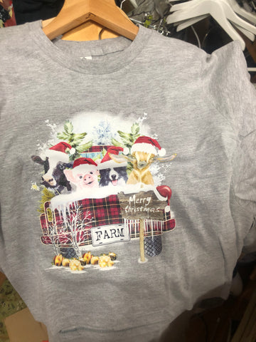 Farm kids & teen  2023 Christmas T shirt , limited sizes