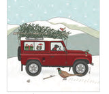 Landrover , sheep , cows , dogs Christmas Cards