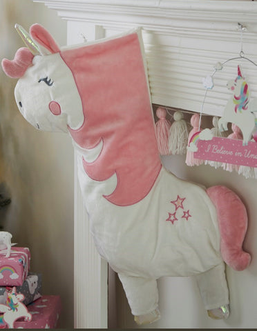 Plush kids Unicorn Stocking