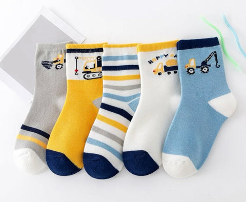 Boys construction sock packs