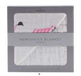 Dump Trucks & Diggers natural bamboo Blanket/ swaddling