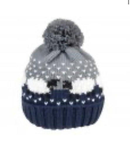 Adults Sheep Fleece lined Bobble Hat