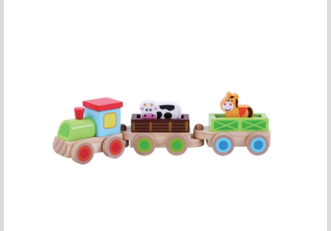 Farm Train Wooden Toy