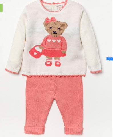 Girls Bear knitted Set