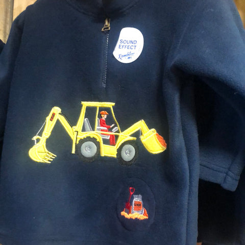 Digger with sound soft fleece top