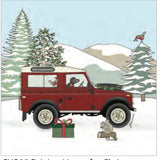 Landrover , sheep , cows , dogs Christmas Cards