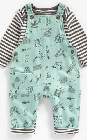 Farm Dungarees Baby Set