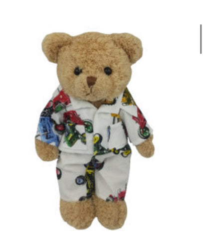 Vintage Tractors Teddy in Pyjamas