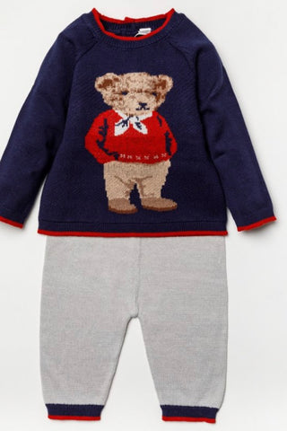 Baby boys bear knitted Set