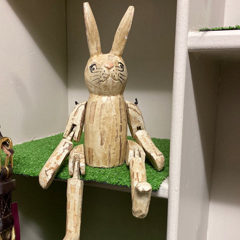 Wooden Jointed hares