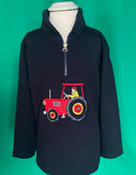 Tractor & Farmer Sweatshirt Navy & Royal Blue