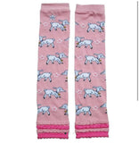 Leg warmers farm , tractors , rabbits